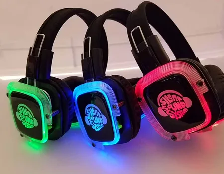 Los tres canales de audio del sistema EKKO en verde, azul y rojo
